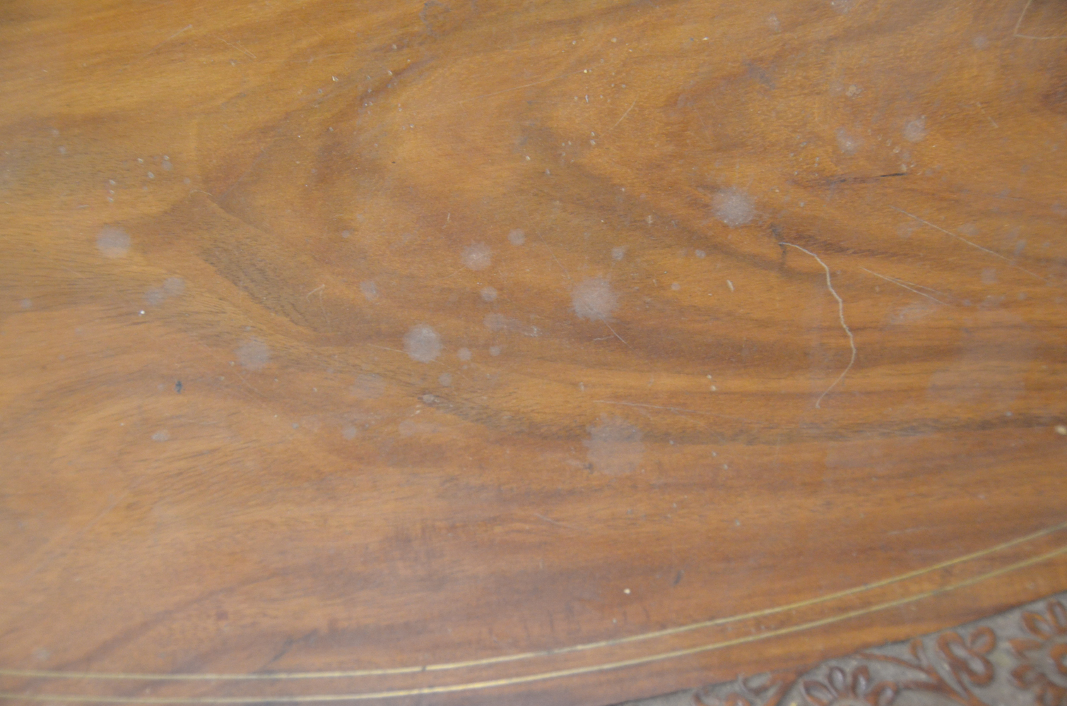 Contemporary Single-Pedestal Dining Table With Inlay