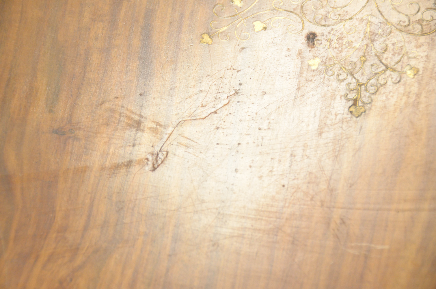 Contemporary Single-Pedestal Dining Table With Inlay