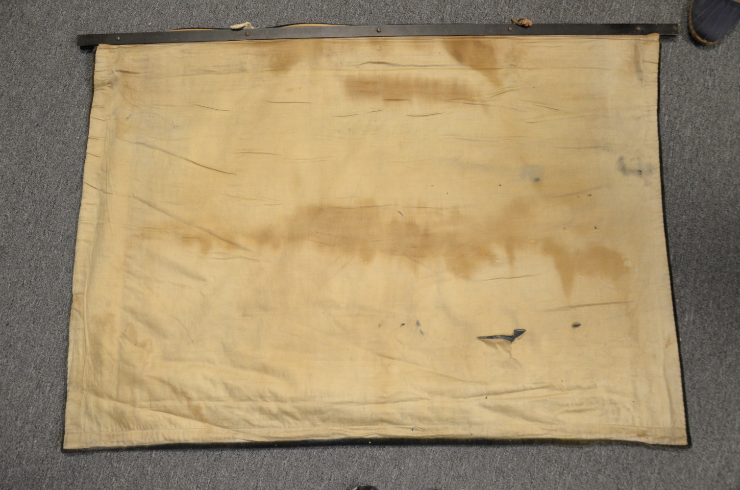 Needlepoint and Velvet Wall Tapestry of Castle