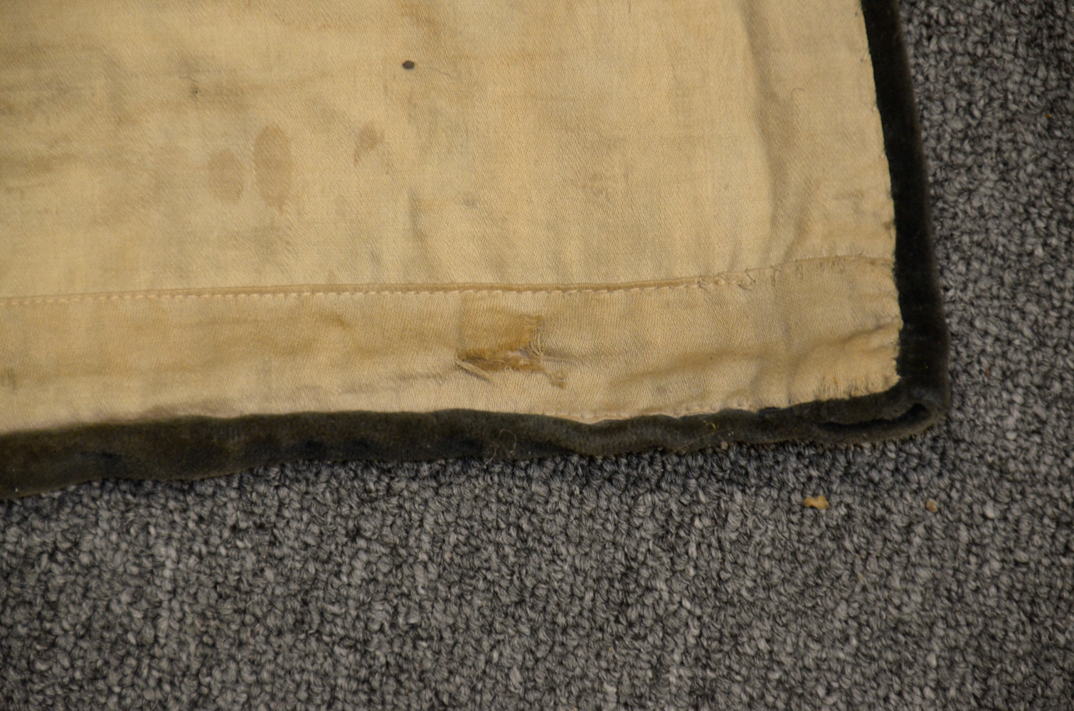 Needlepoint and Velvet Wall Tapestry of Castle