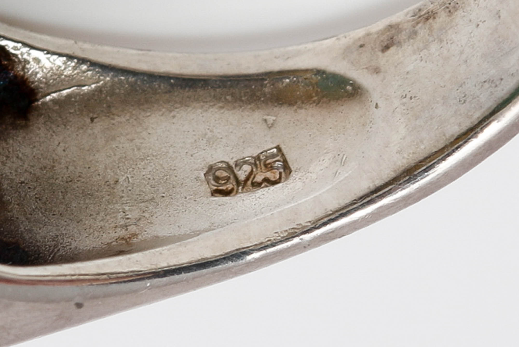 Sterling Silver Stone Earrings and Ring