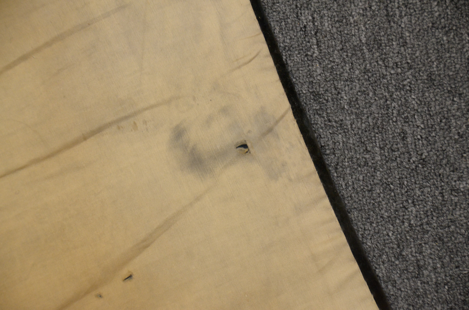 Needlepoint and Velvet Wall Tapestry of Castle