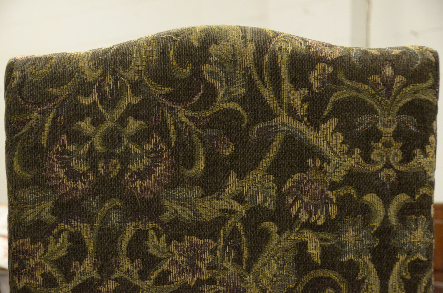 Contemporary Jacobean Style Upholstered Dining Chairs