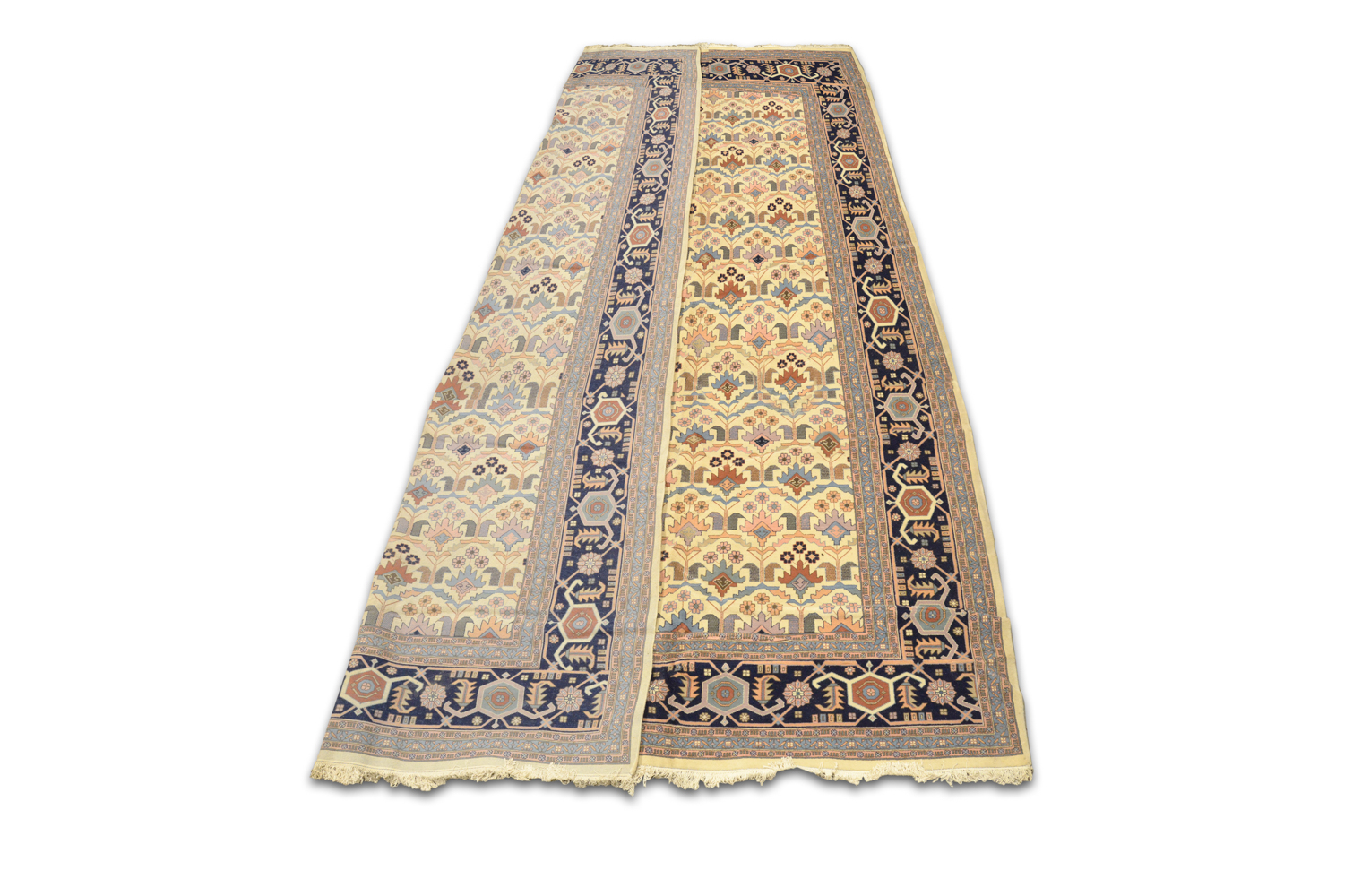Handwoven Floral Lattice Palace Rug