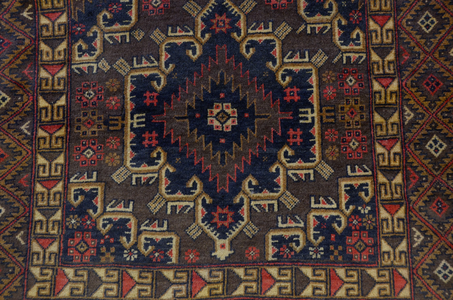 Hand-Knotted Wool Baluchi Area Rug