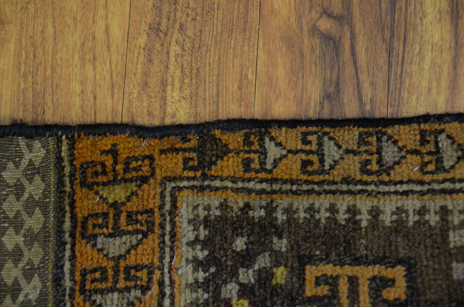 Hand-Knotted Caucasian Saddle Rug