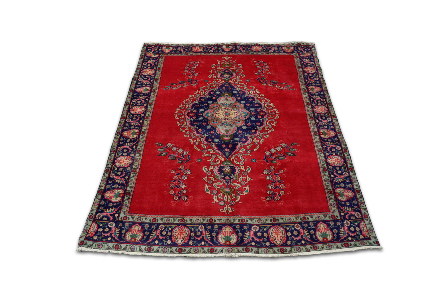 Hand-Knotted Persian Area Rug