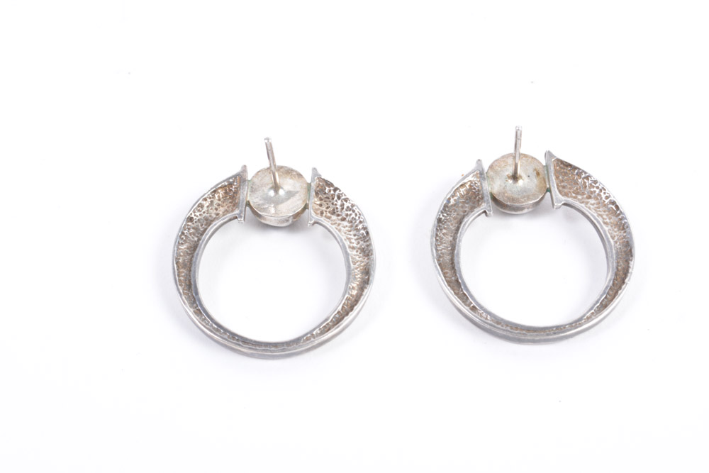 Sterling Ortak of Orkney Scotland Bracelet and Earrings