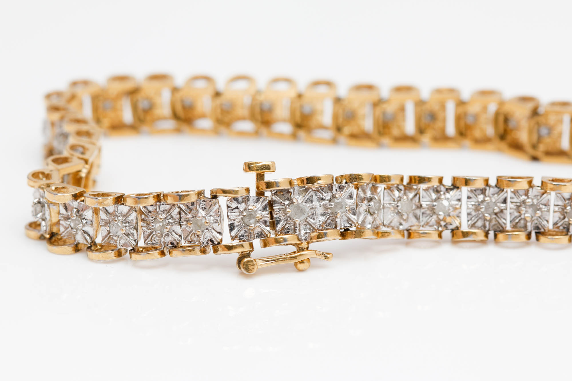 Vermeil Sterling Silver 0.60 CTW Diamond Bracelet