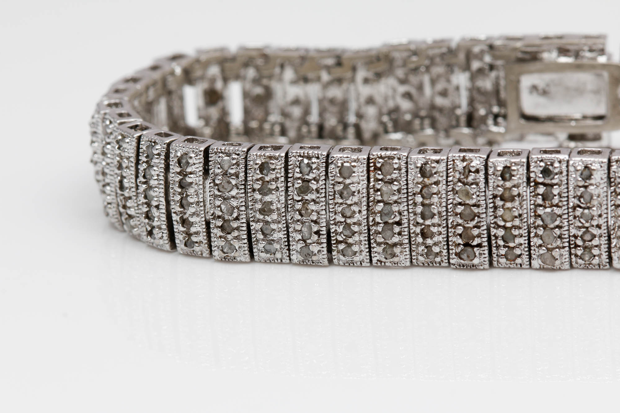 Sterling Silver 2.00 CTW Diamond Bracelet