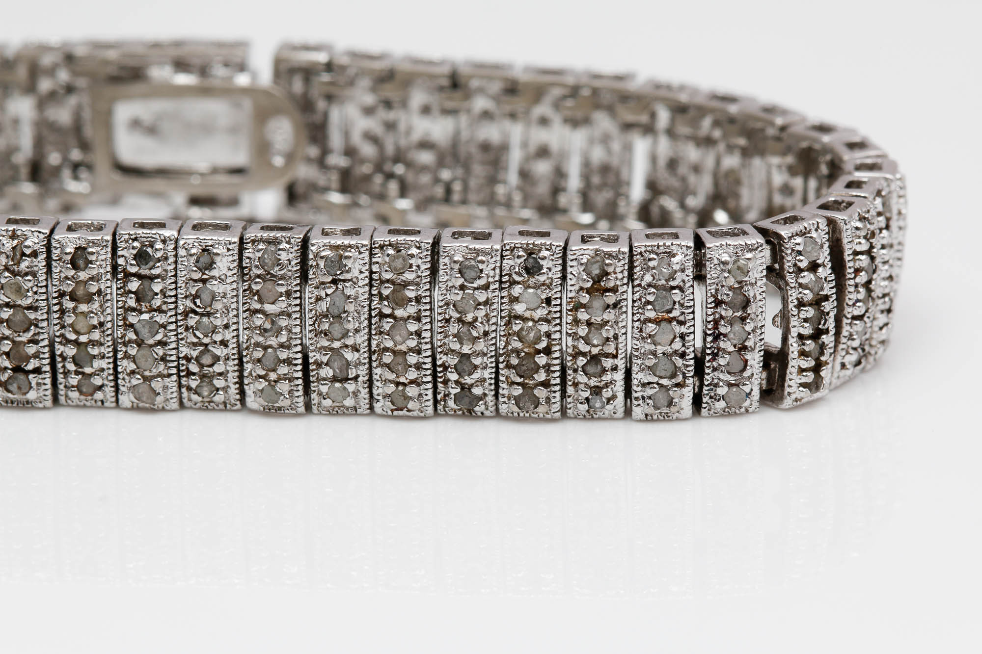 Sterling Silver 2.00 CTW Diamond Bracelet