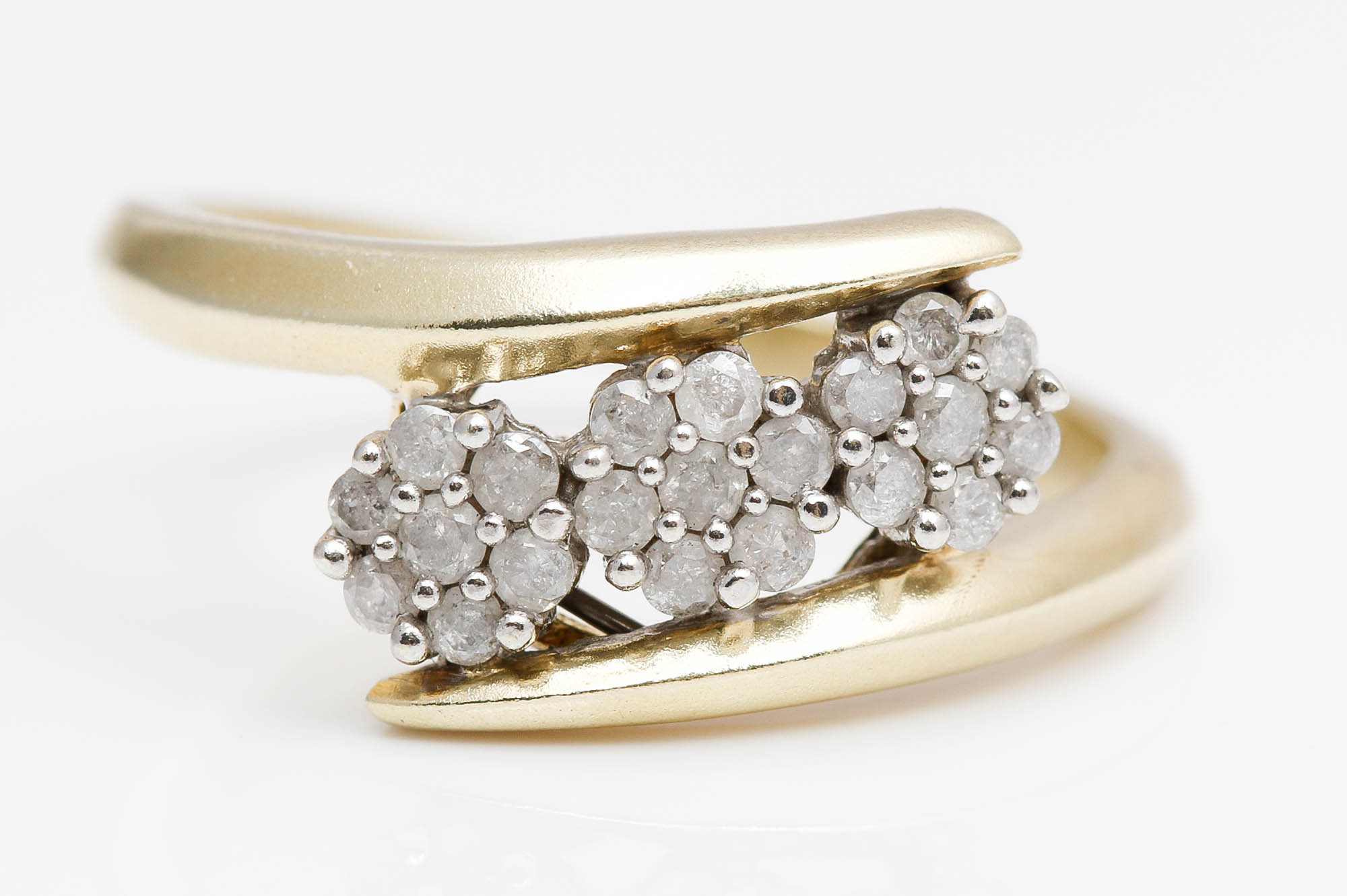 Sterling Silver Diamond Pendant Necklace and Ring