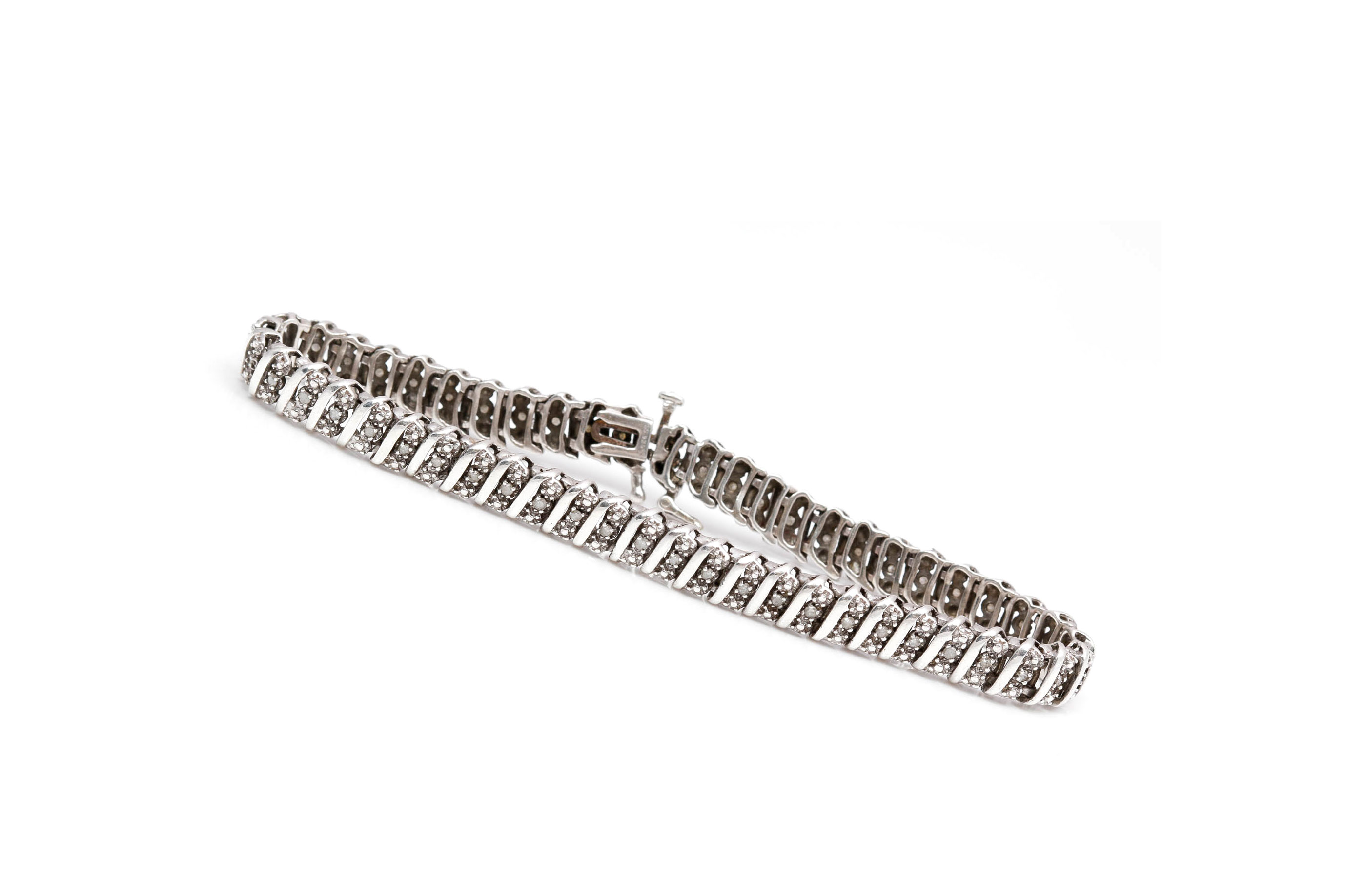 Sterling Silver 0.50 CTW Diamond Bracelet