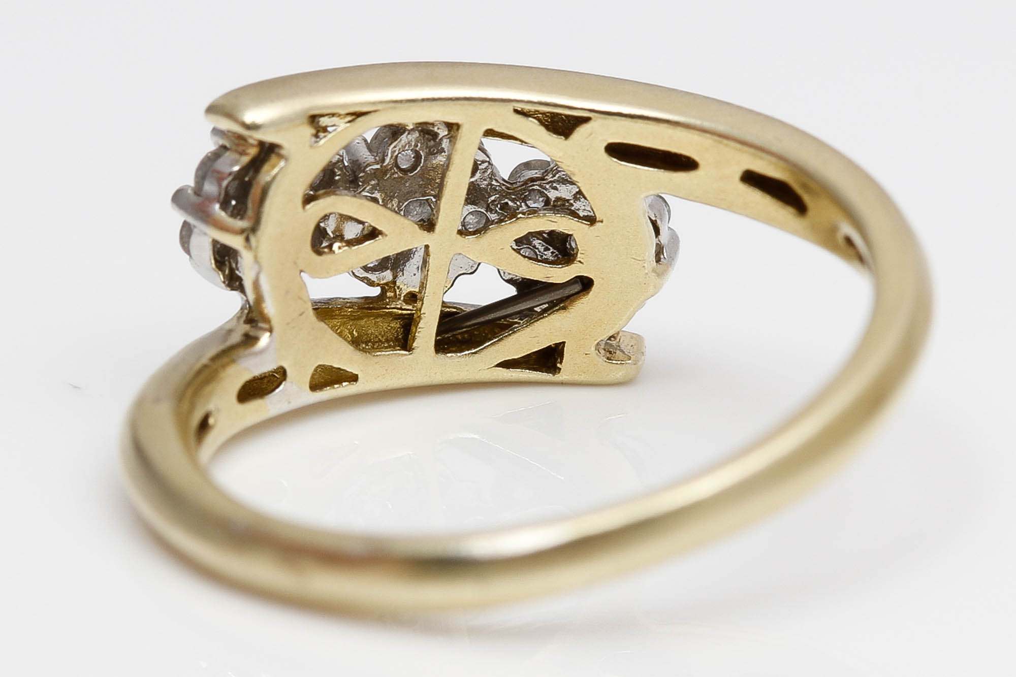 Sterling Silver Diamond Pendant Necklace and Ring