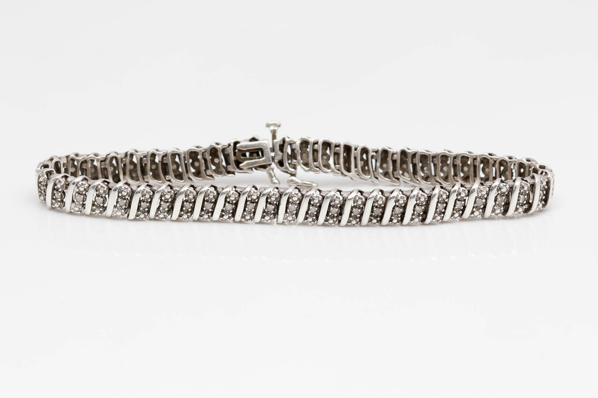 Sterling Silver 0.50 CTW Diamond Bracelet