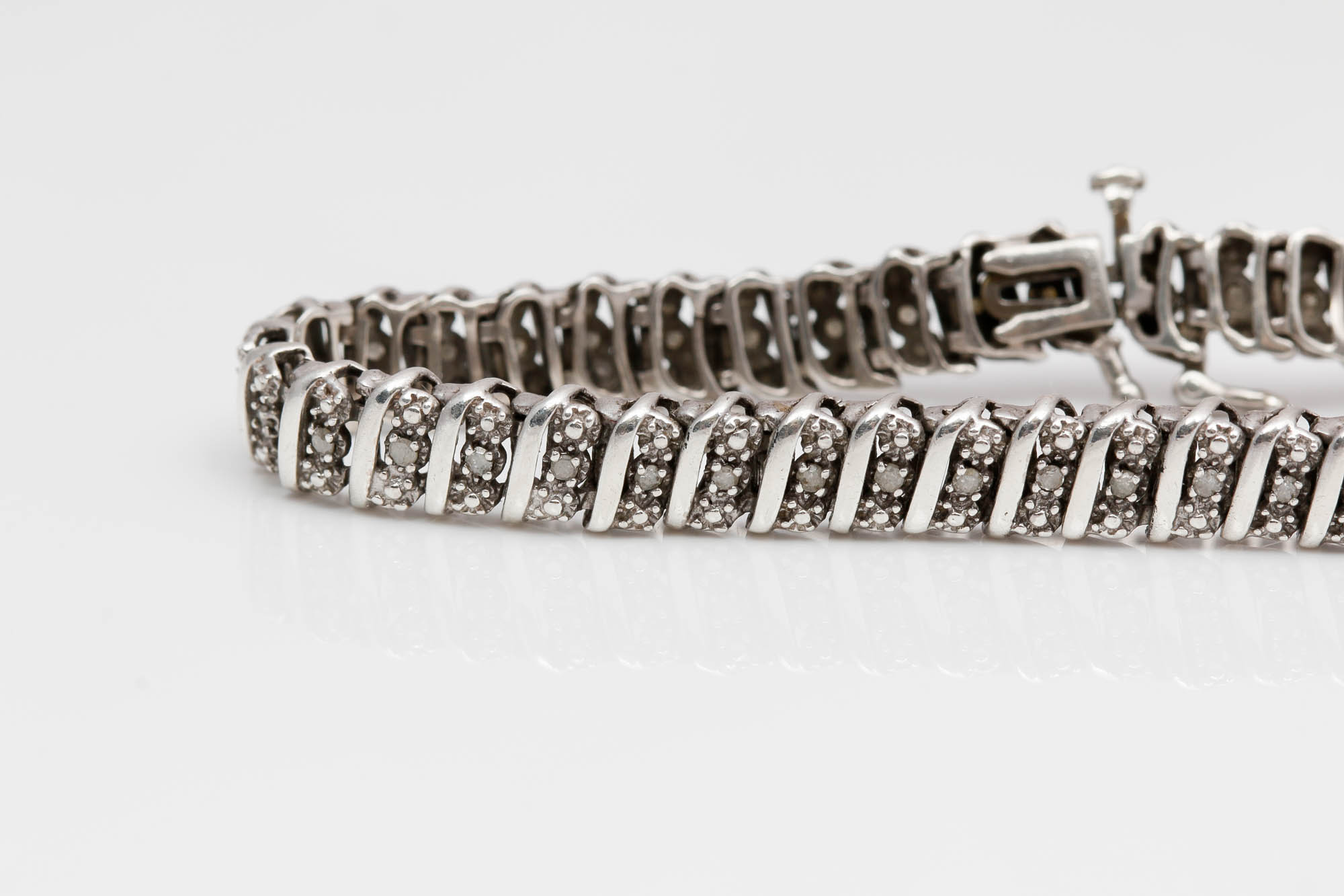 Sterling Silver 0.50 CTW Diamond Bracelet