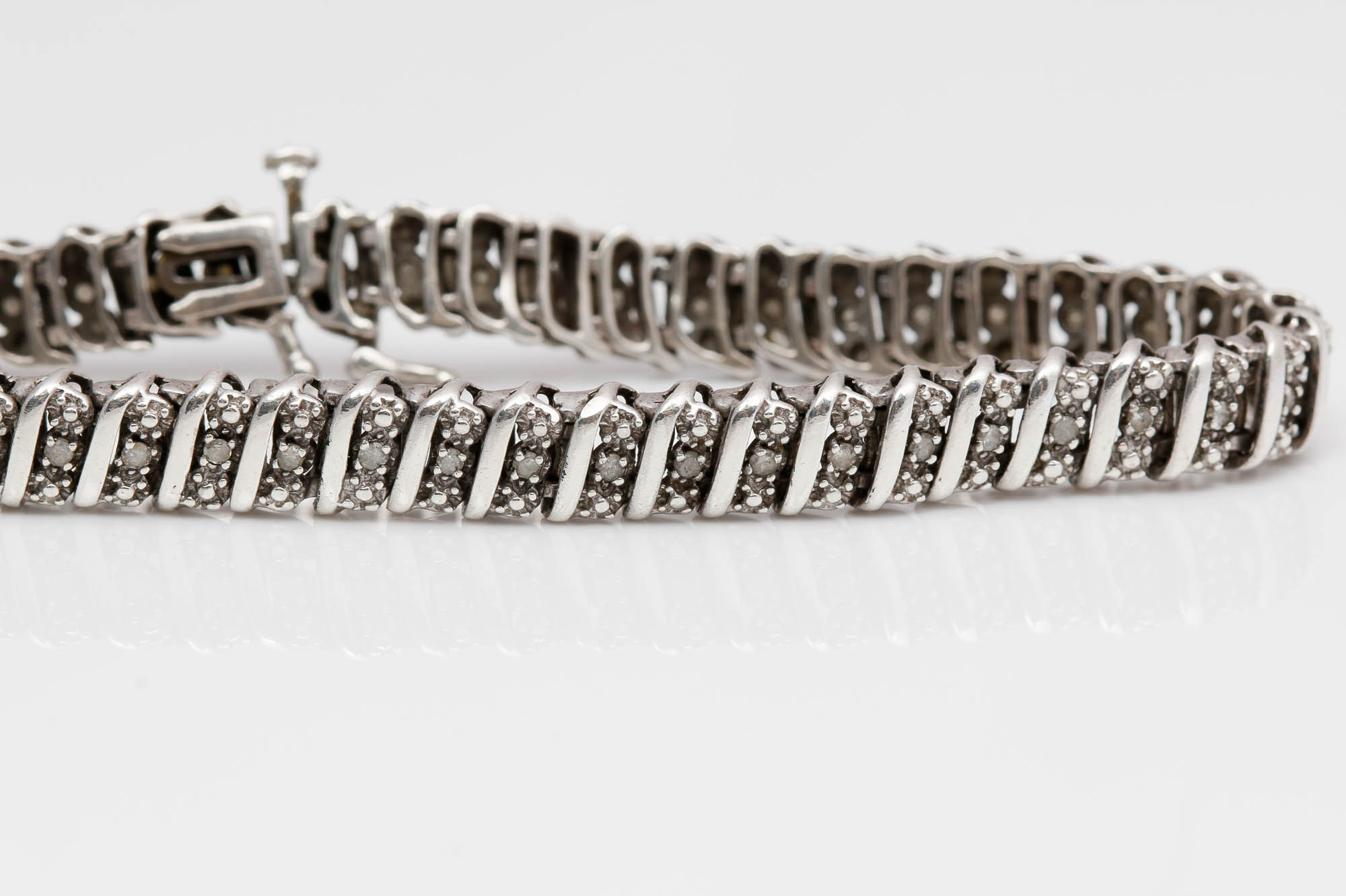 Sterling Silver 0.50 CTW Diamond Bracelet