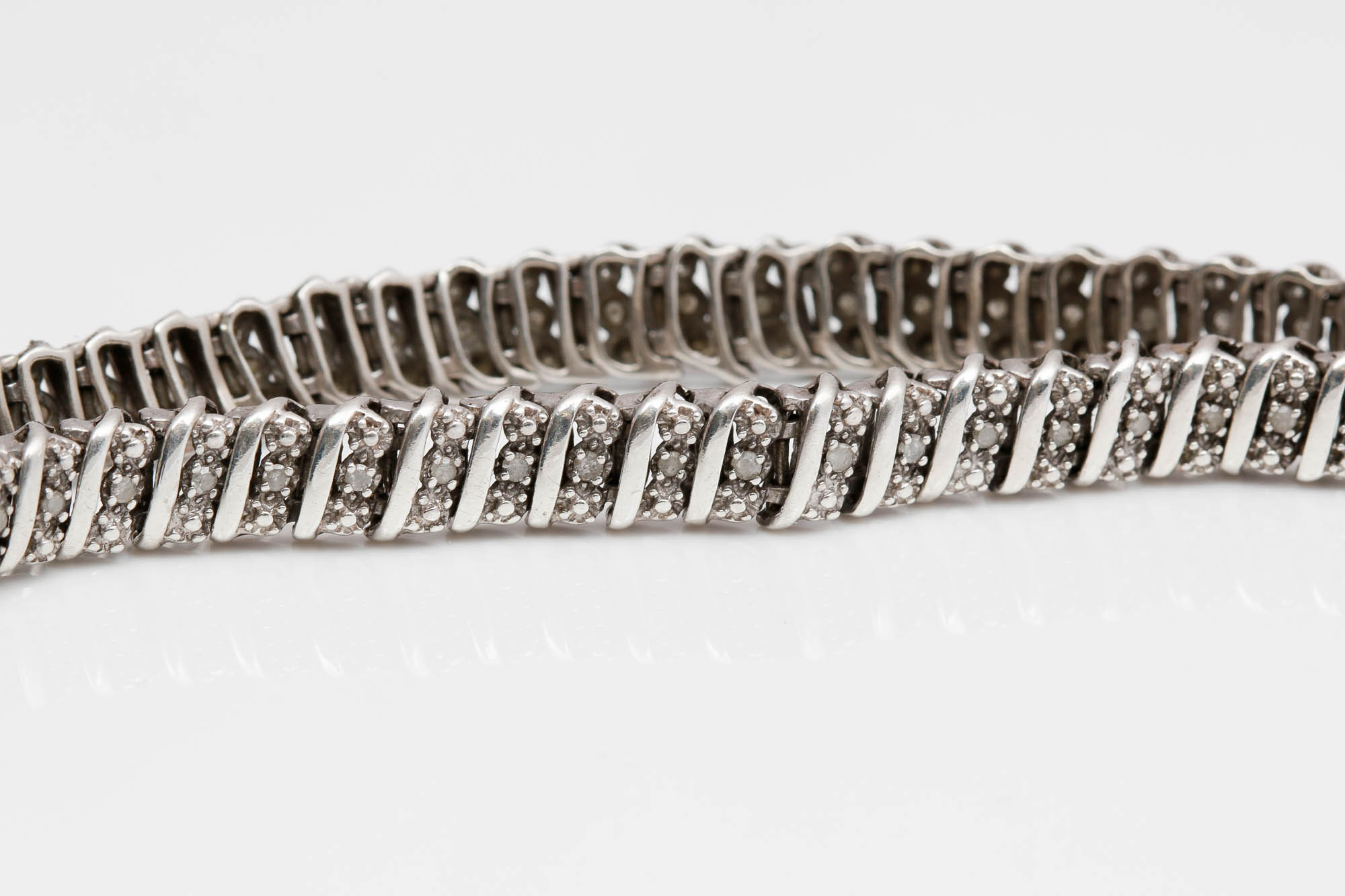 Sterling Silver 0.50 CTW Diamond Bracelet