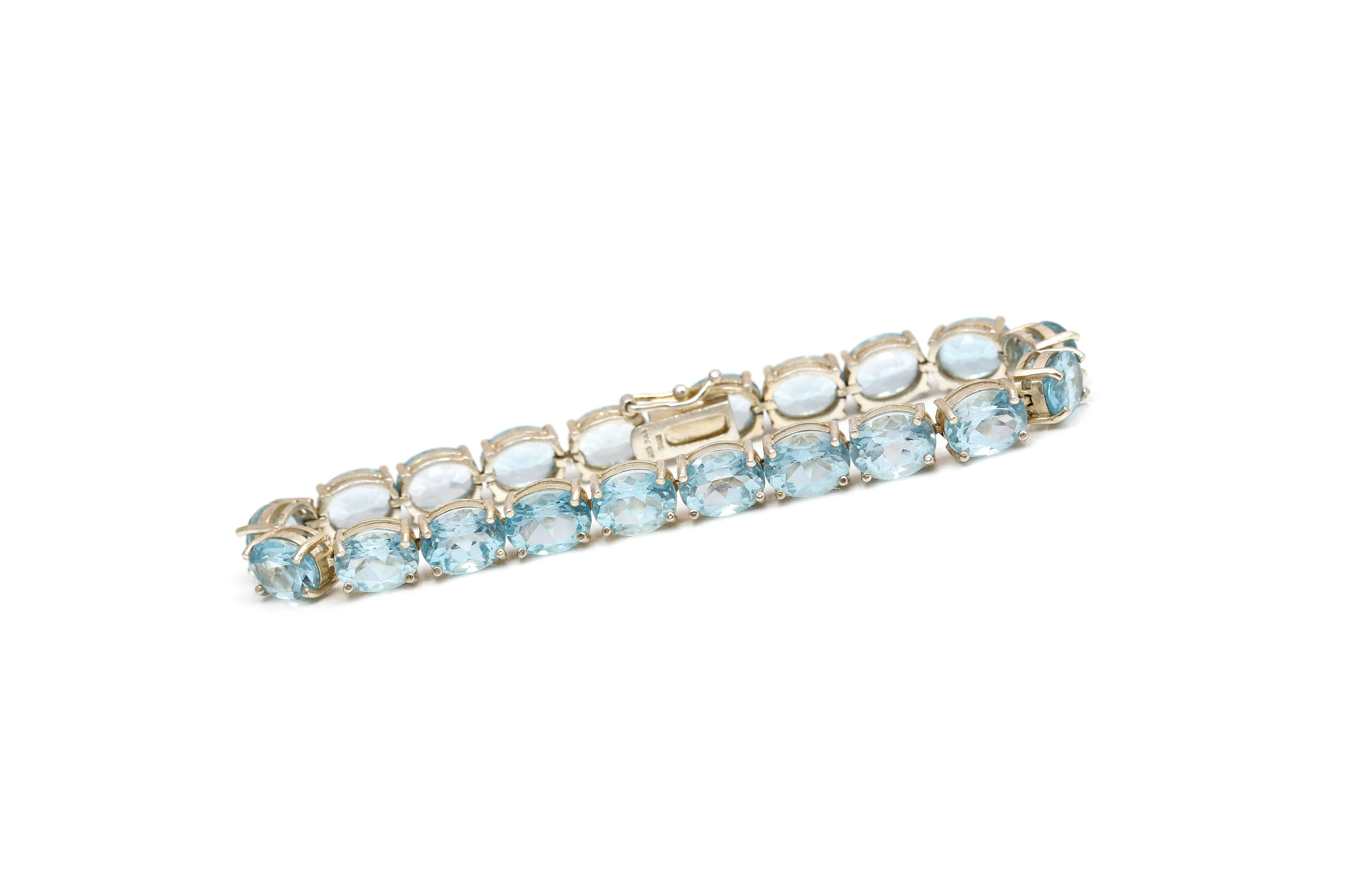 Sterling Silver Blue Topaz Bracelet