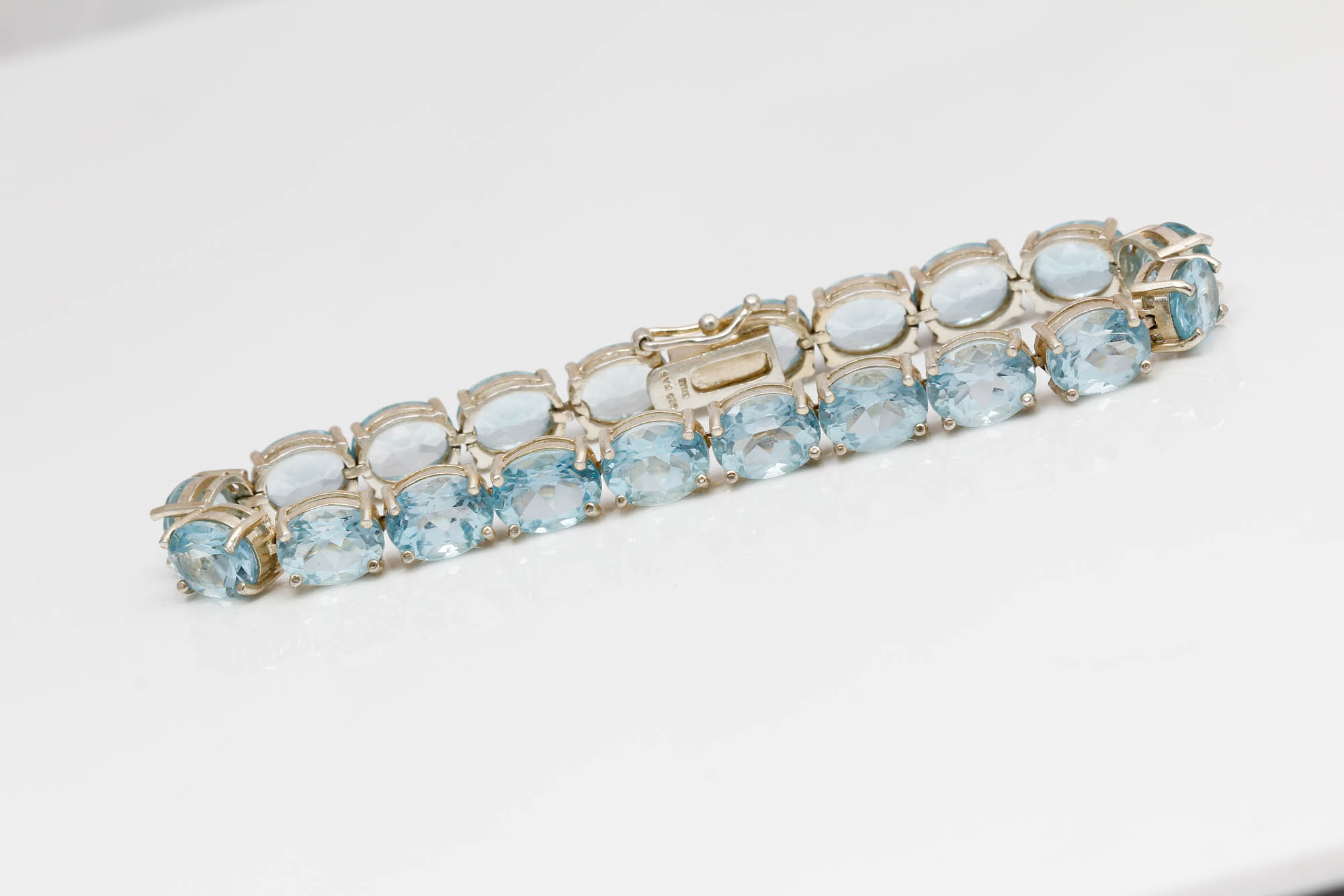 Sterling Silver Blue Topaz Bracelet