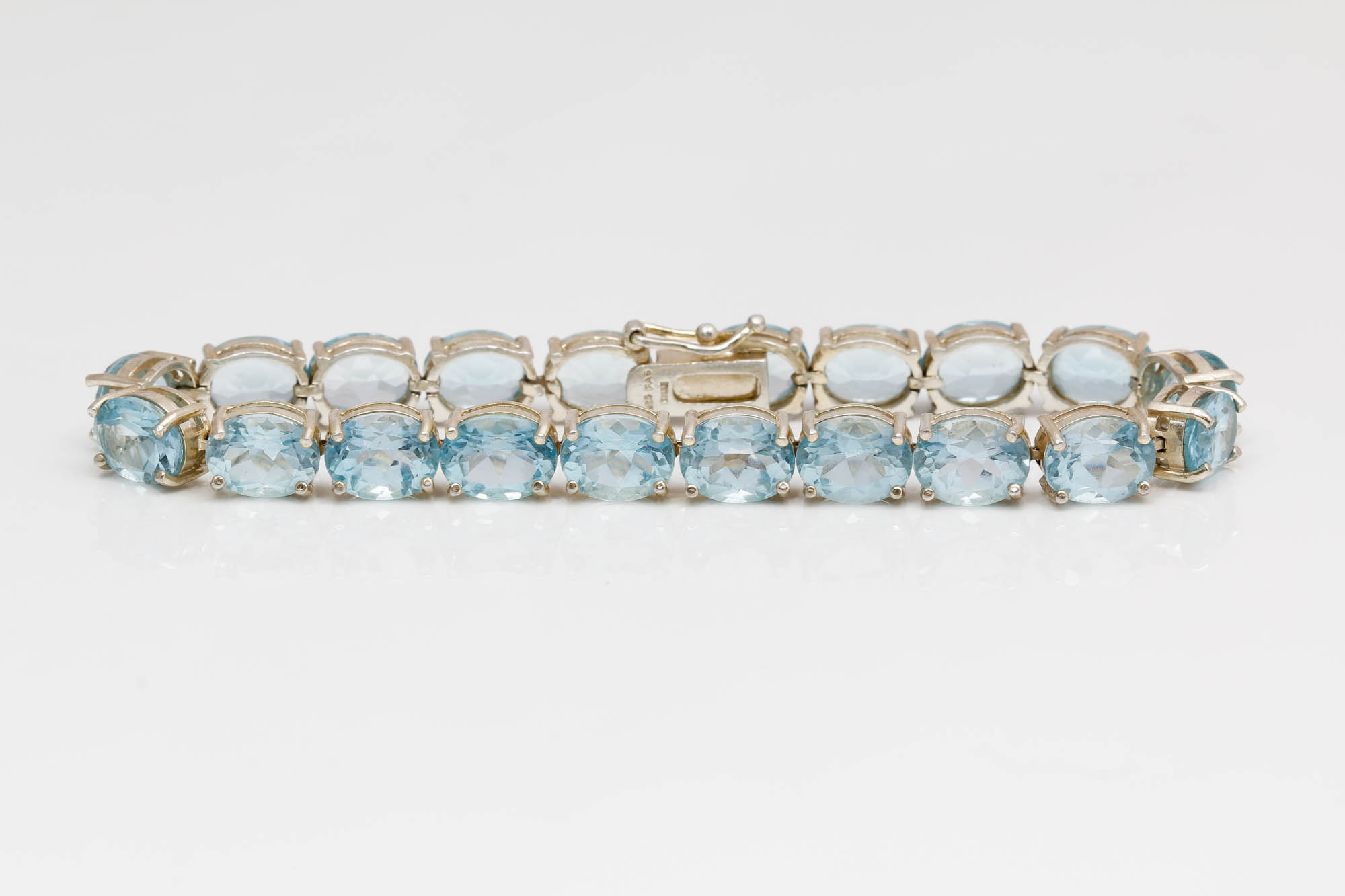 Sterling Silver Blue Topaz Bracelet