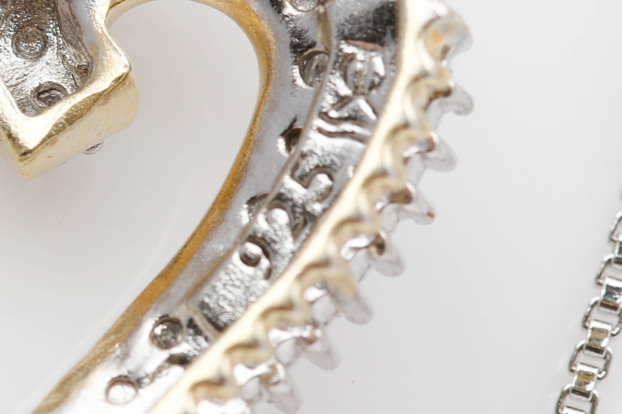 Sterling Silver Diamond Pendant Necklace