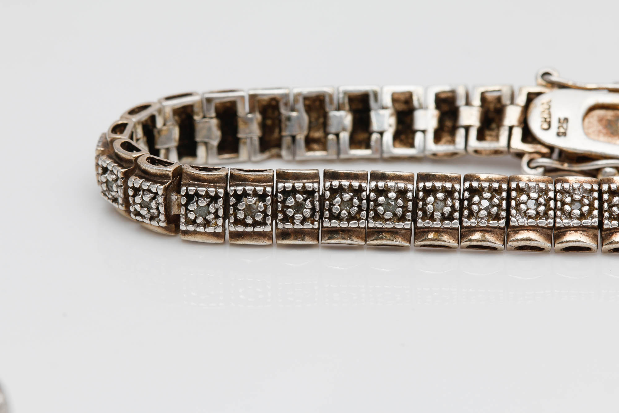Sterling Silver Diamond Bracelets