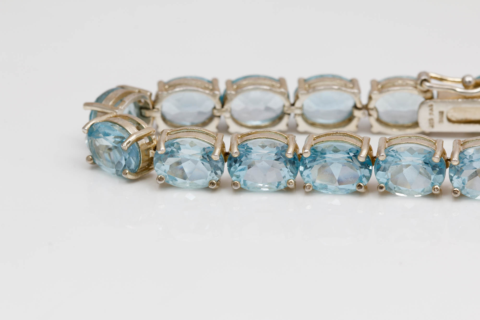 Sterling Silver Blue Topaz Bracelet