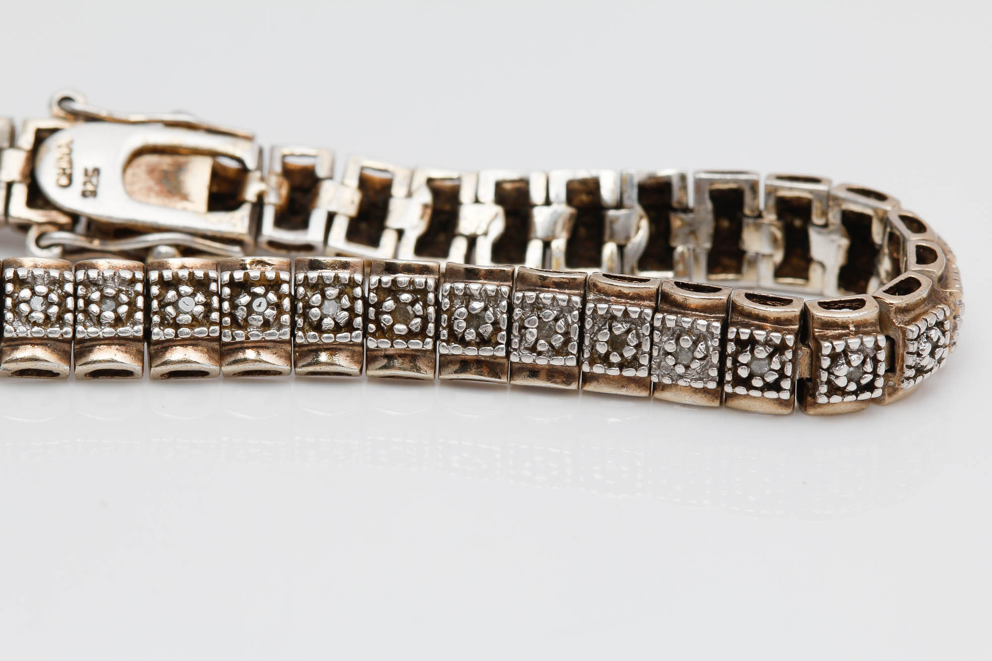 Sterling Silver Diamond Bracelets