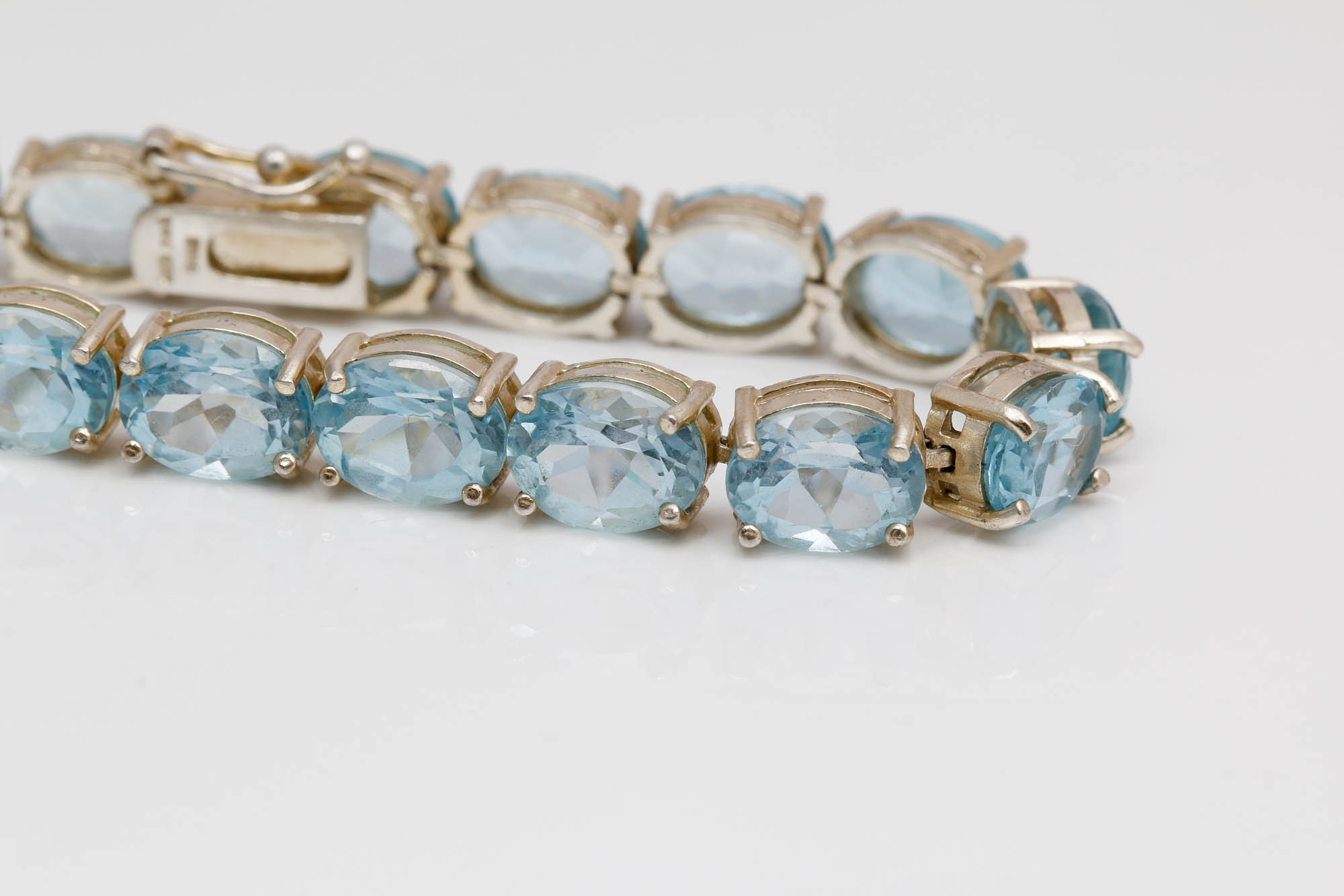 Sterling Silver Blue Topaz Bracelet