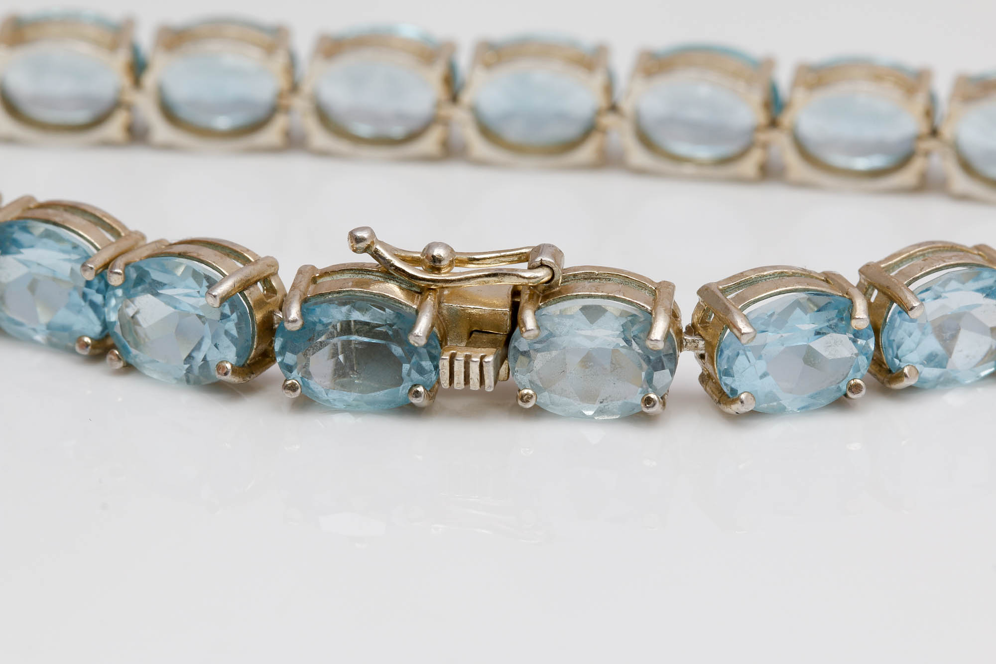 Sterling Silver Blue Topaz Bracelet