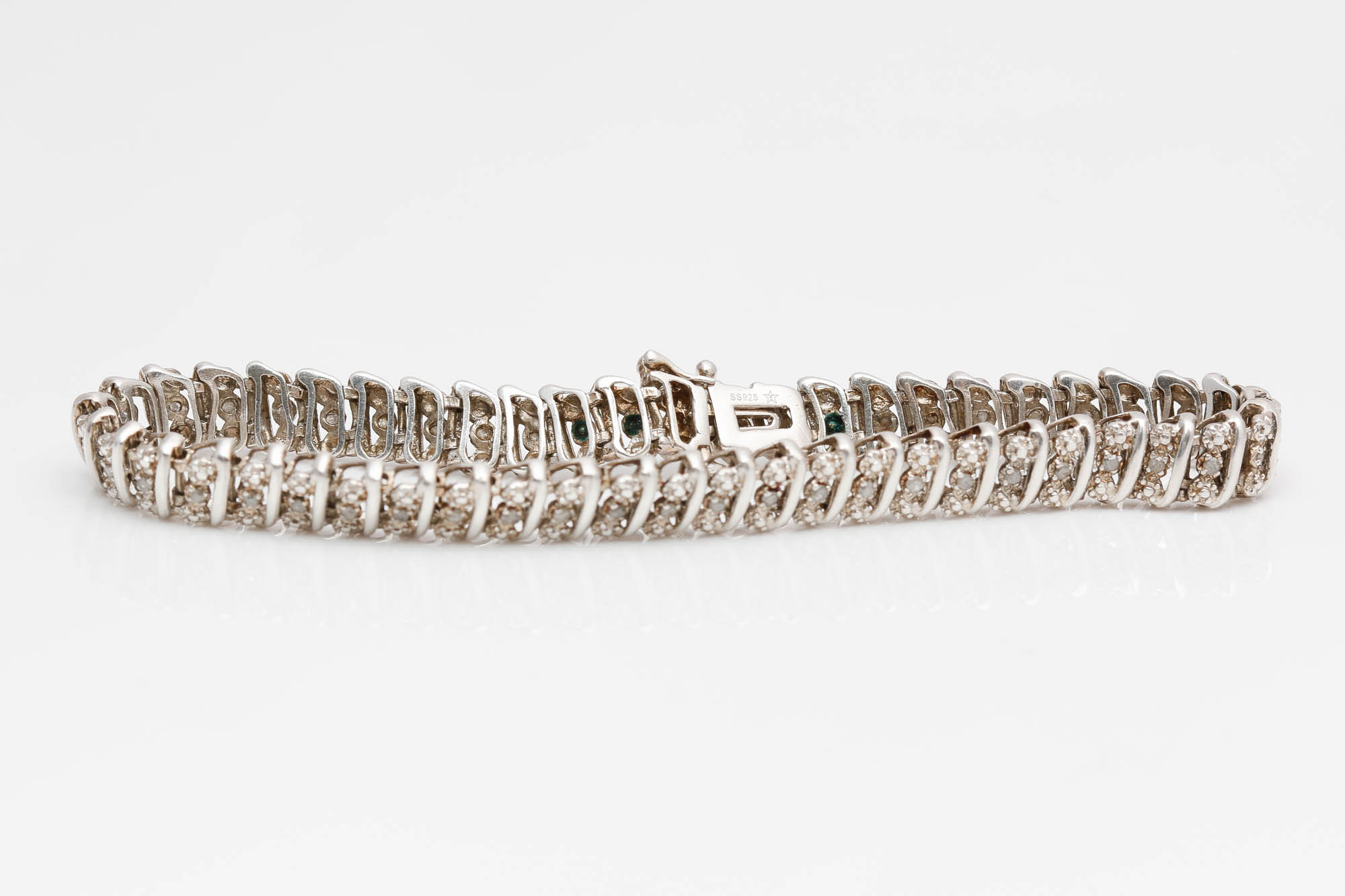 Sterling Silver Diamond Bracelets