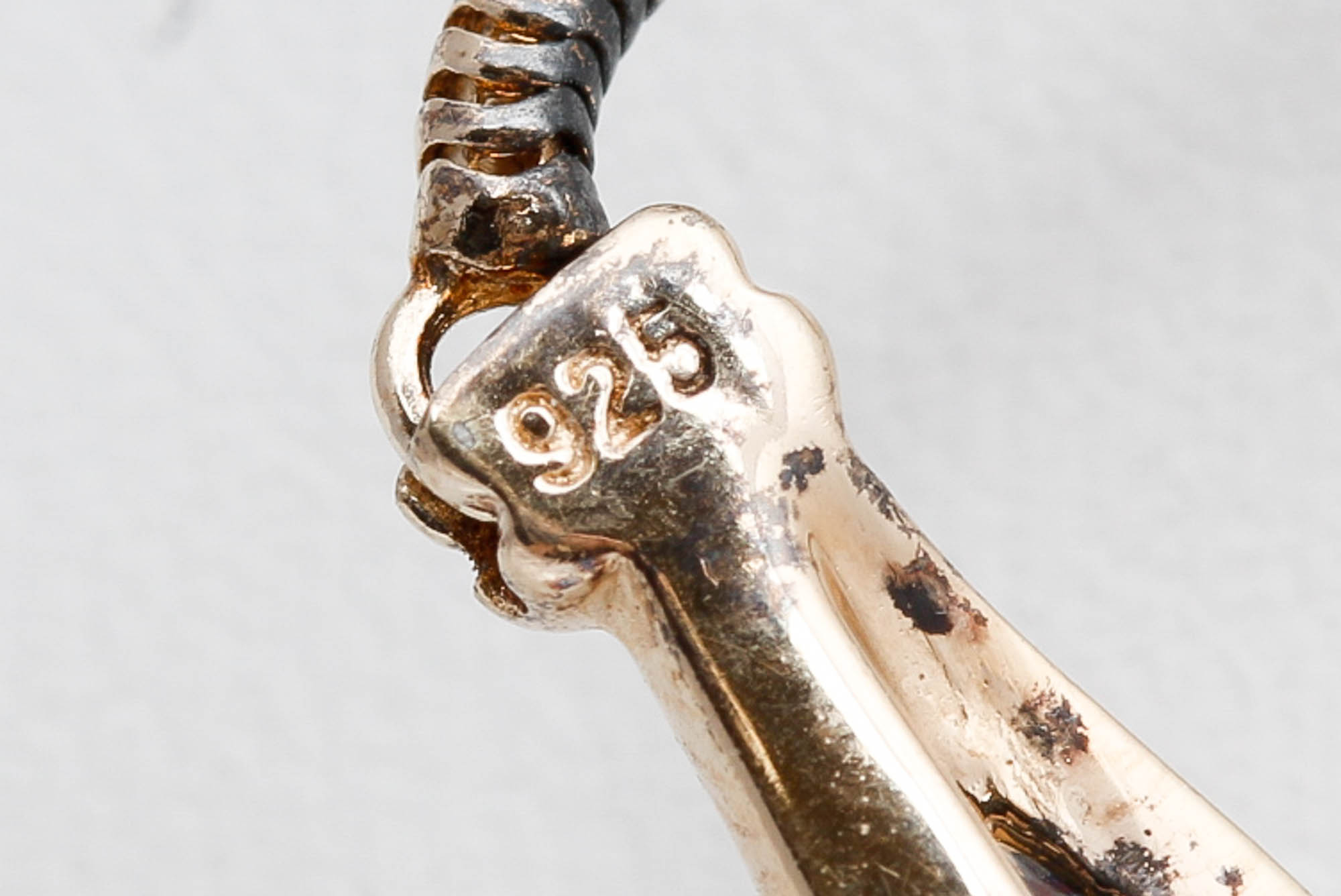 Vermeil Sterling Silver Diamond Necklace