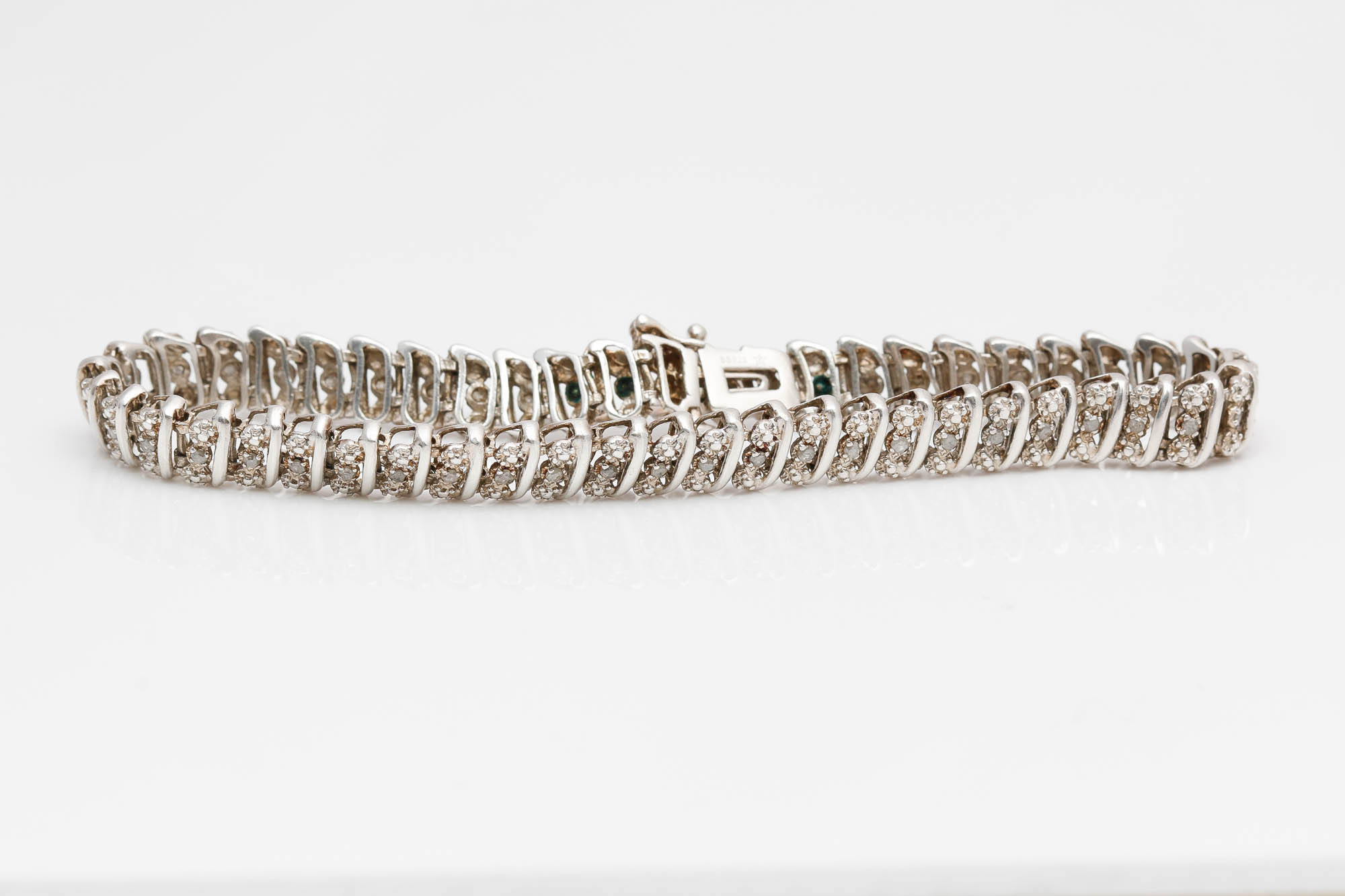 Sterling Silver Diamond Bracelets