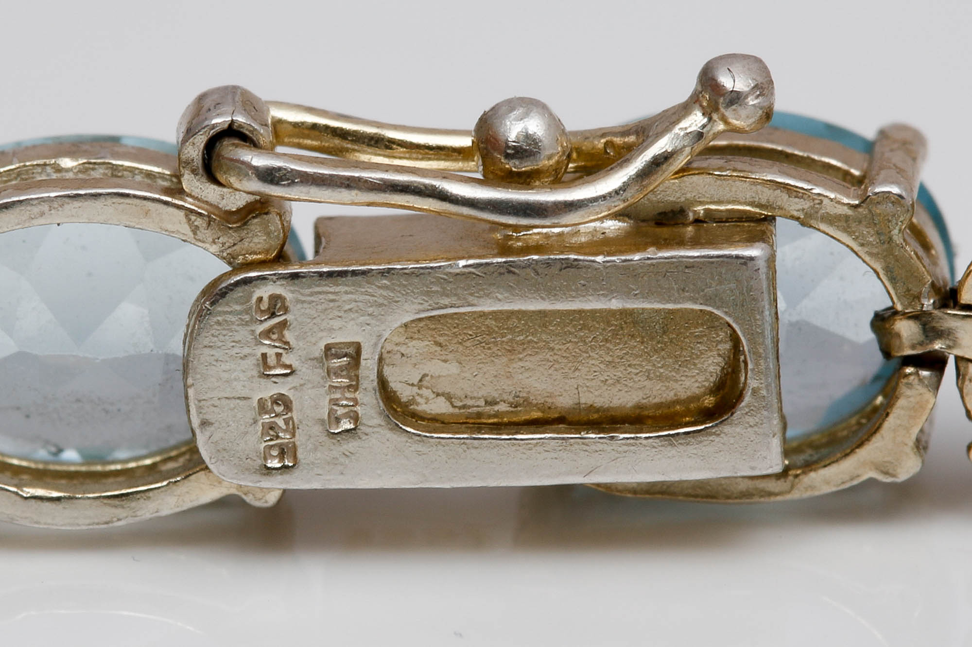 Sterling Silver Blue Topaz Bracelet