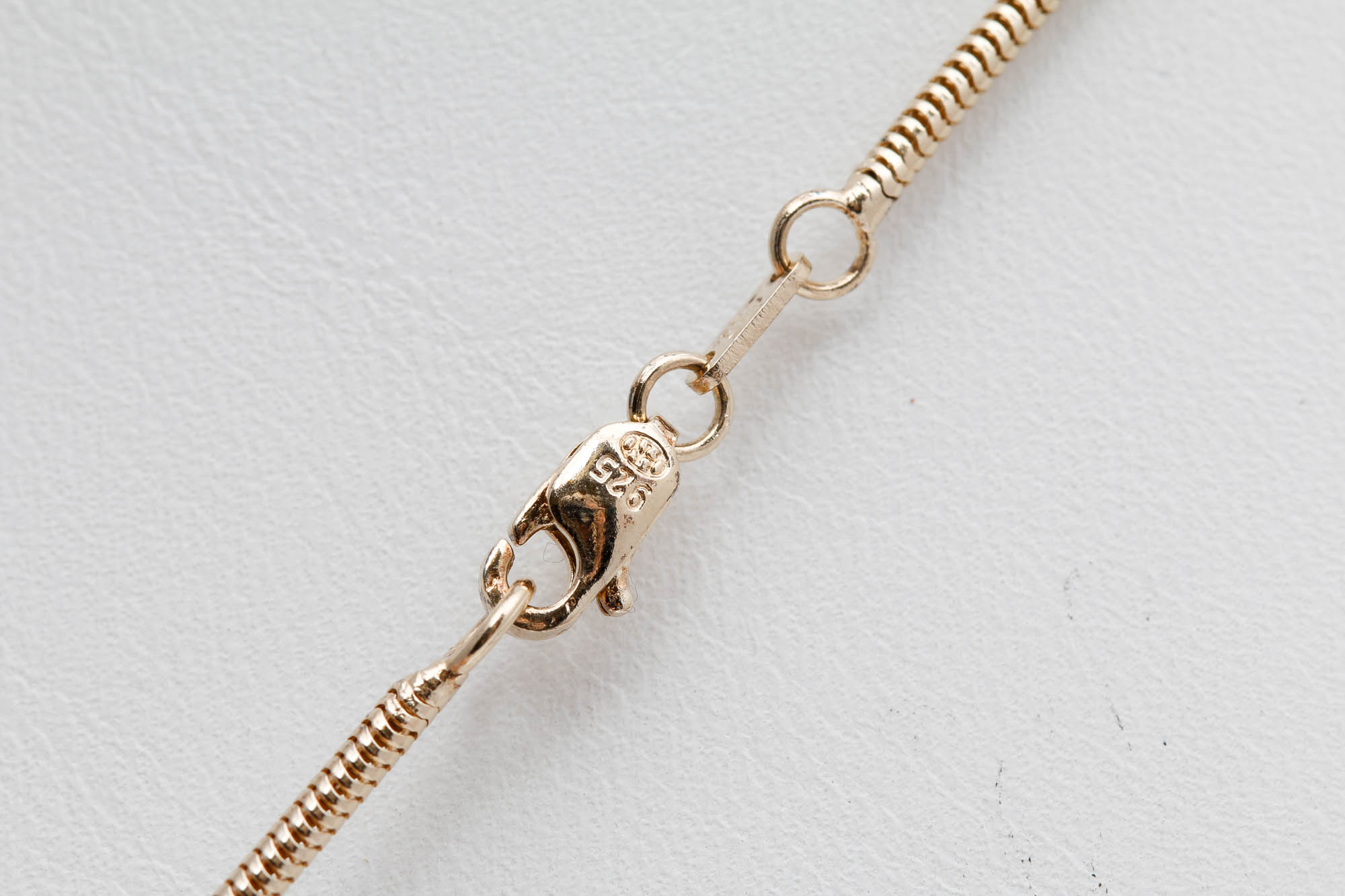 Vermeil Sterling Silver Diamond Necklace