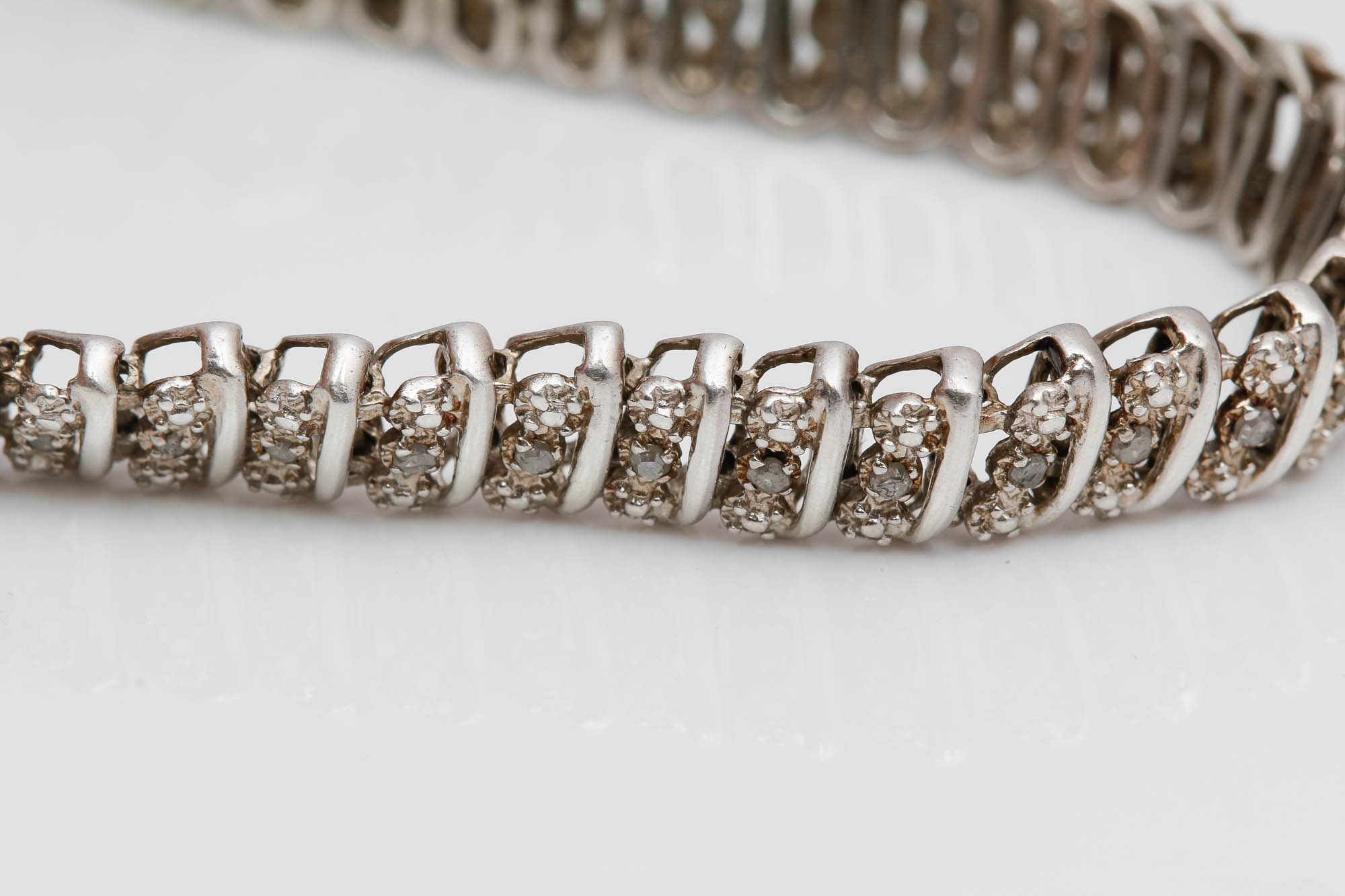 Sterling Silver Diamond Bracelets