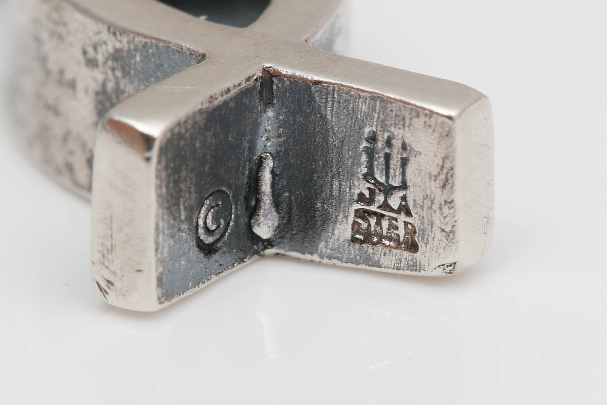 Sterling Silver Diamond Cross and Itchthus Pendant Necklaces