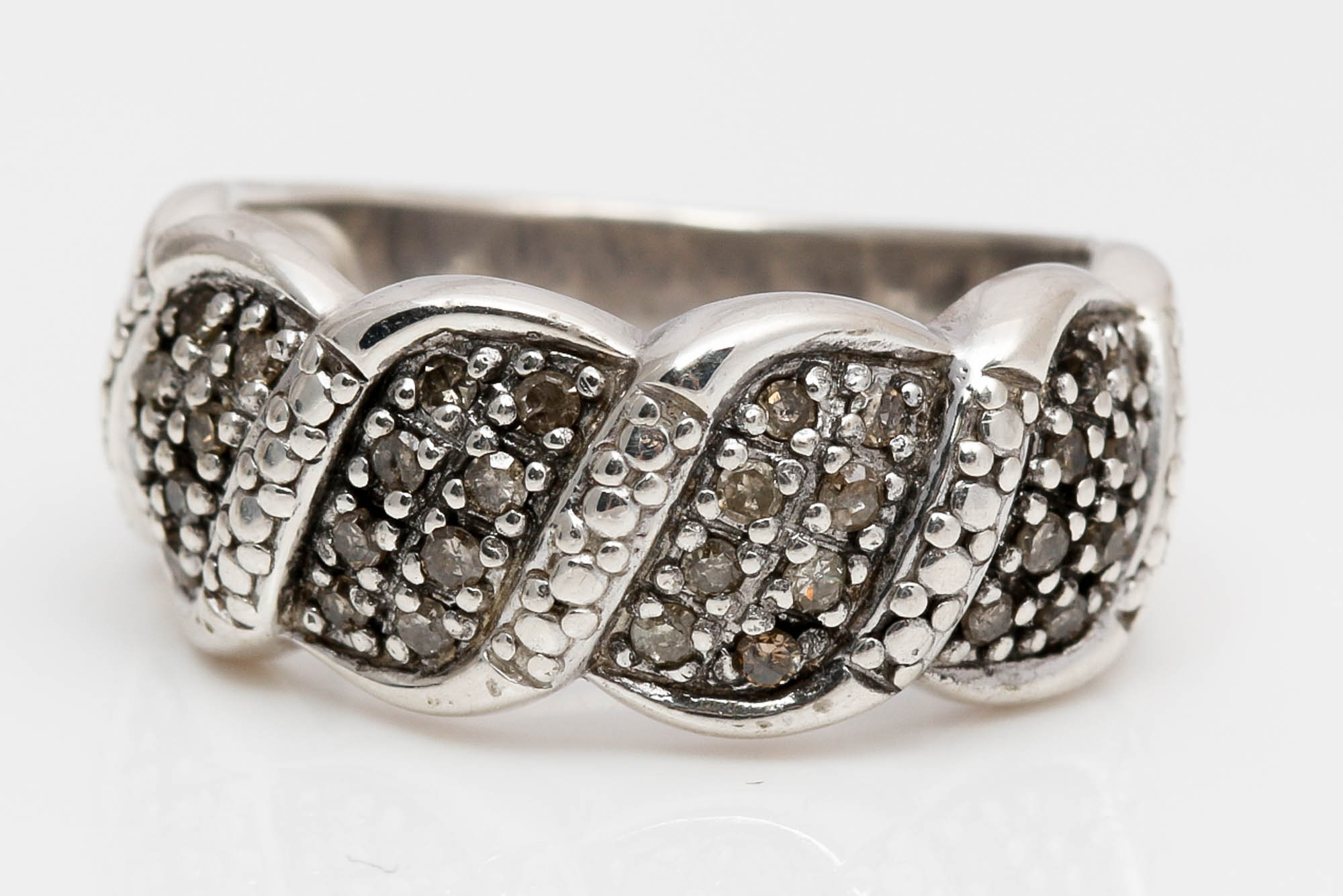 Sterling Silver Diamond Rings