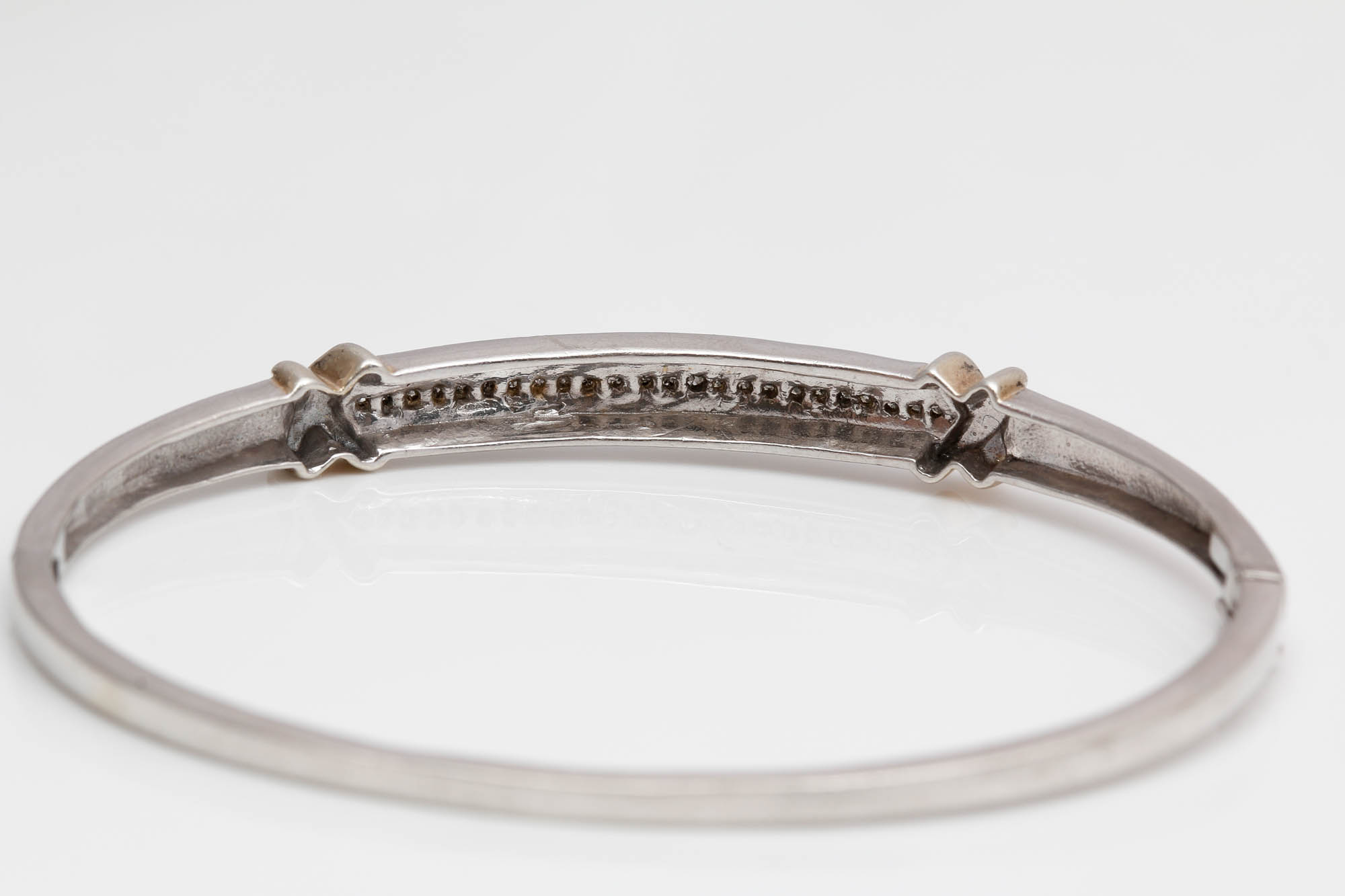 Sterling Silver Vermeil Accented Diamond Rings and Bracelet