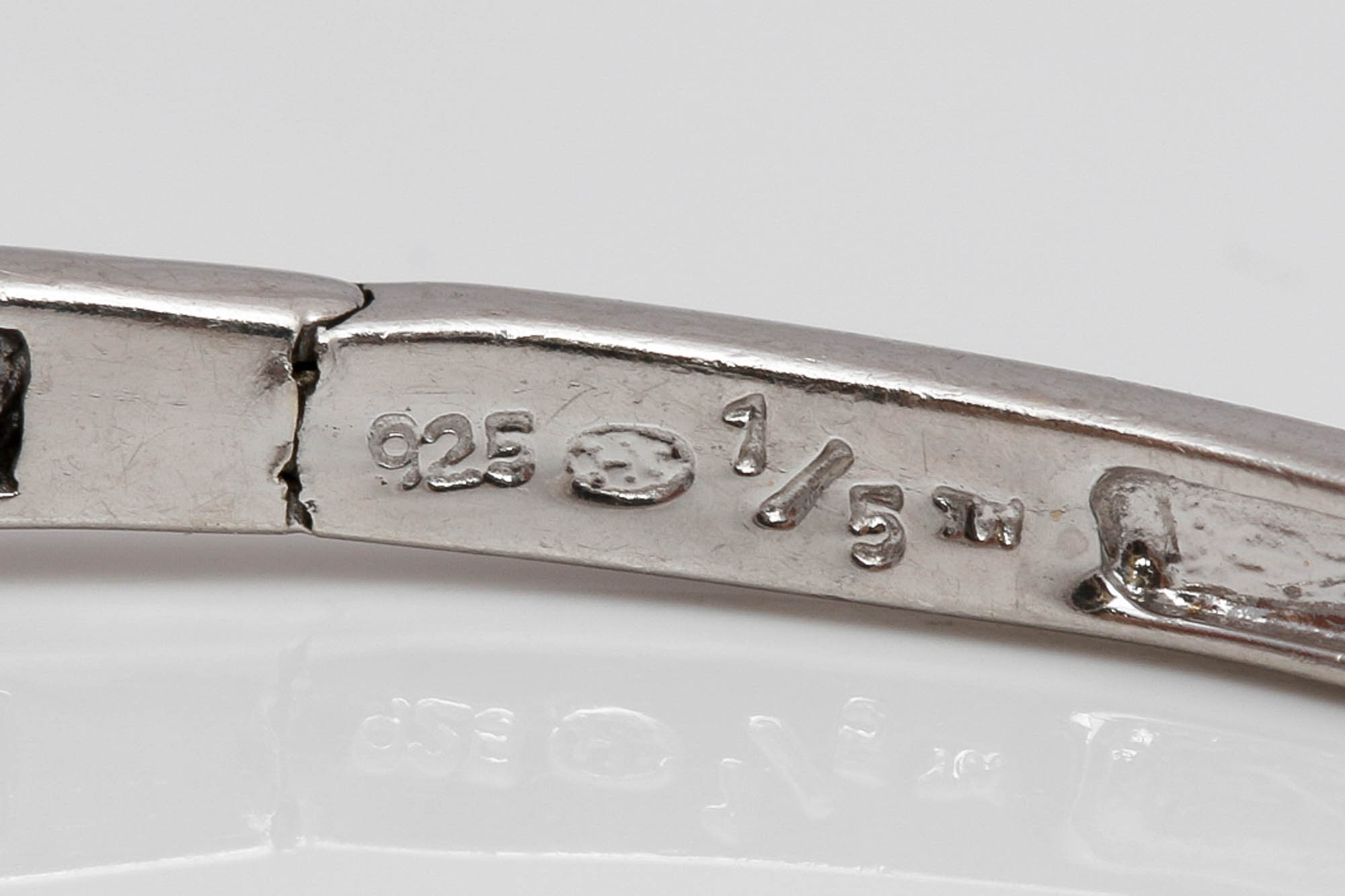 Sterling Silver Vermeil Accented Diamond Rings and Bracelet