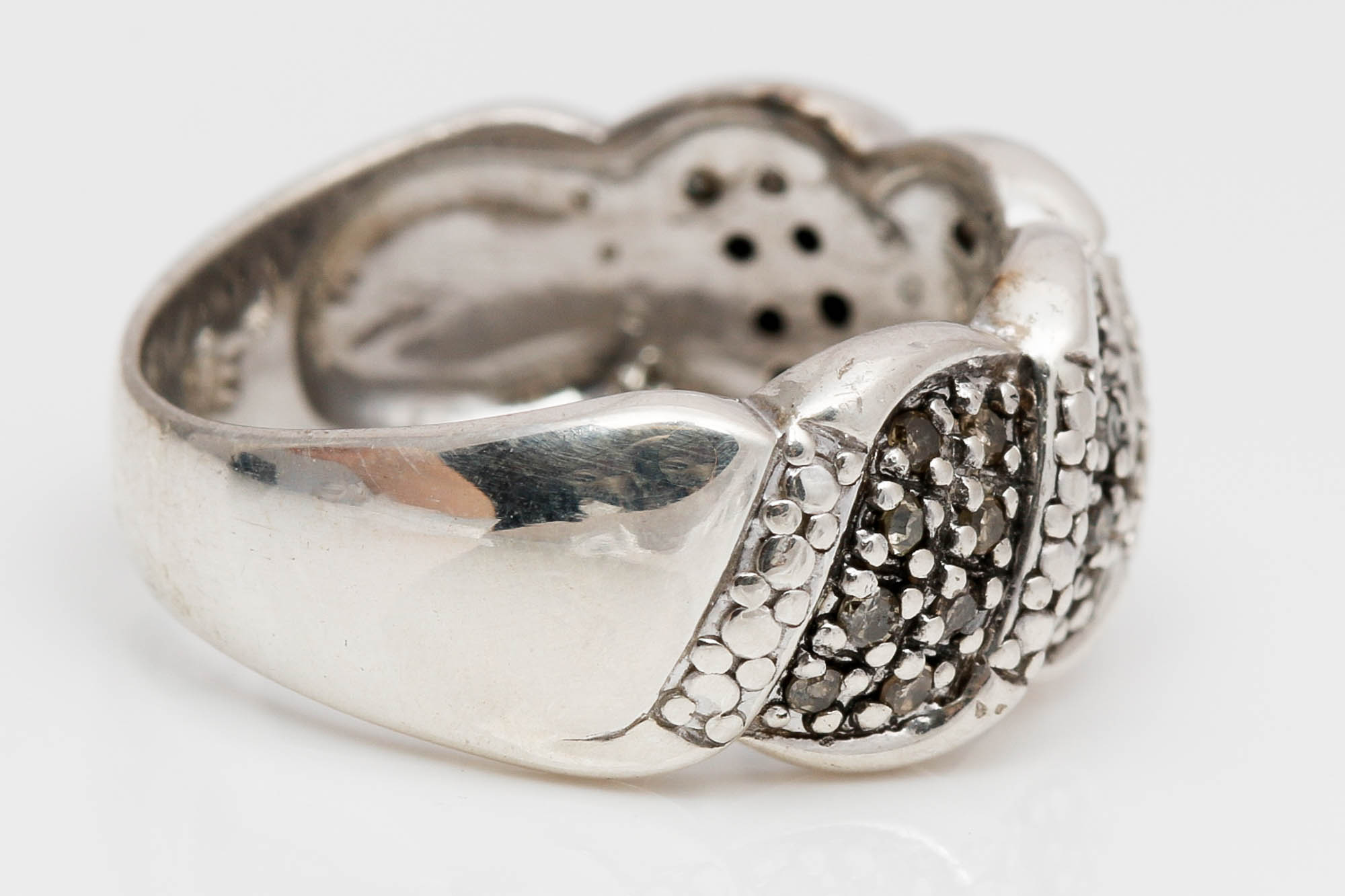 Sterling Silver Diamond Rings