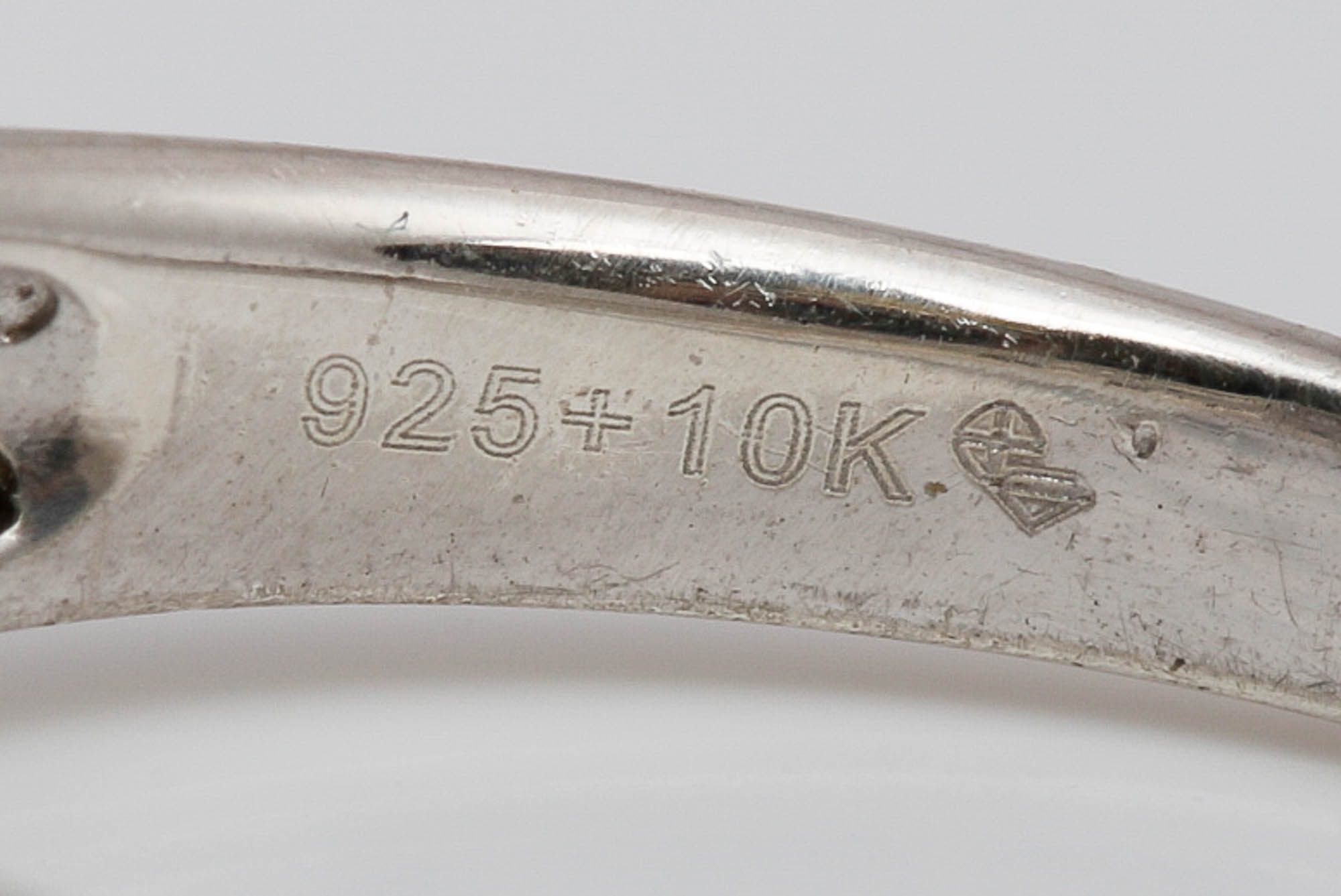 Sterling Silver Vermeil Accented Diamond Rings and Bracelet