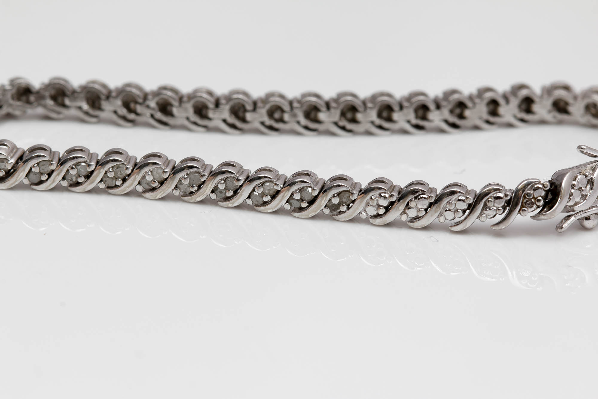 Sterling Silver 1.00 CTW Diamond Bracelet