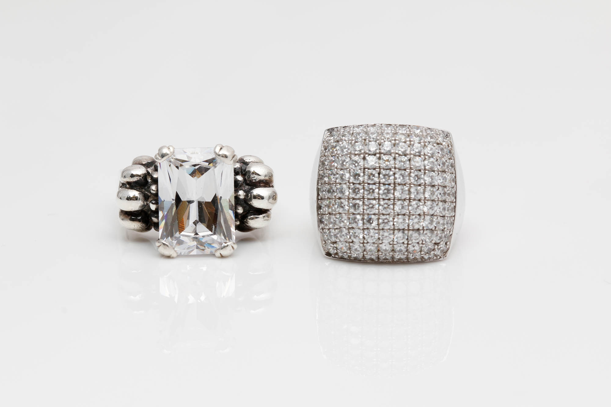 Sterling Silver Cubic Zirconia Rings