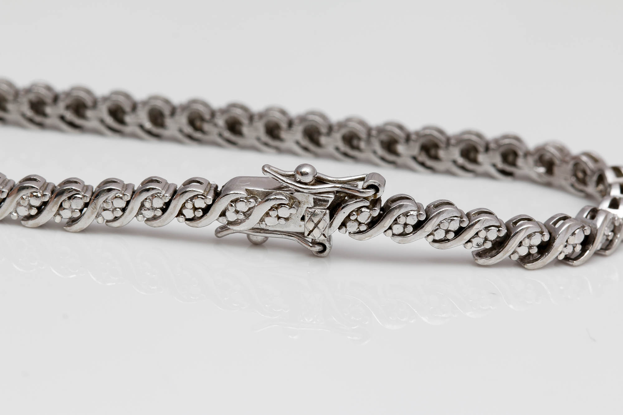 Sterling Silver 1.00 CTW Diamond Bracelet