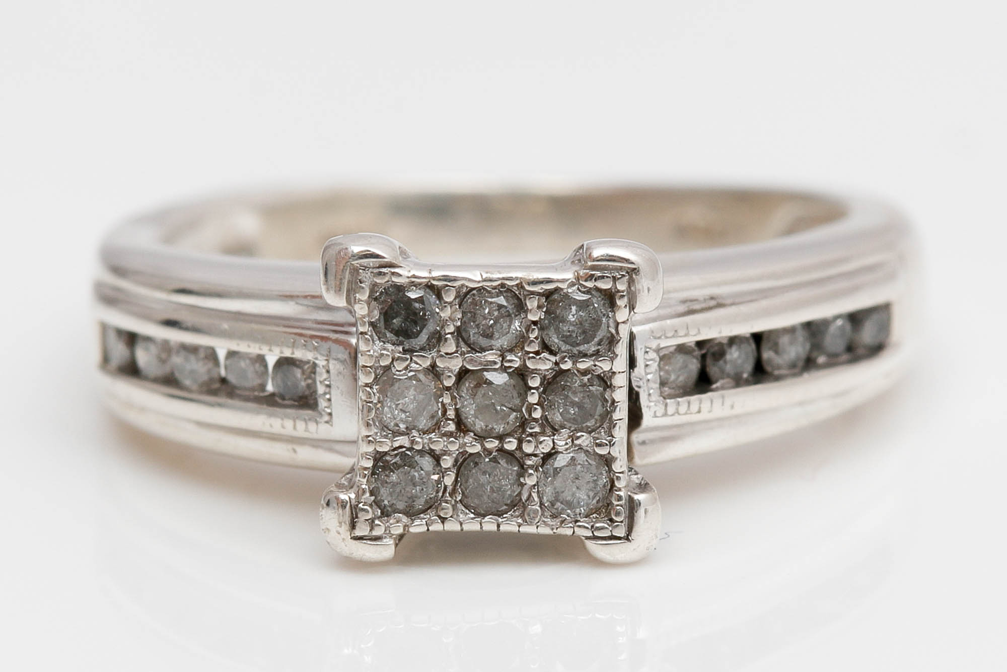 Sterling Silver Diamond Rings