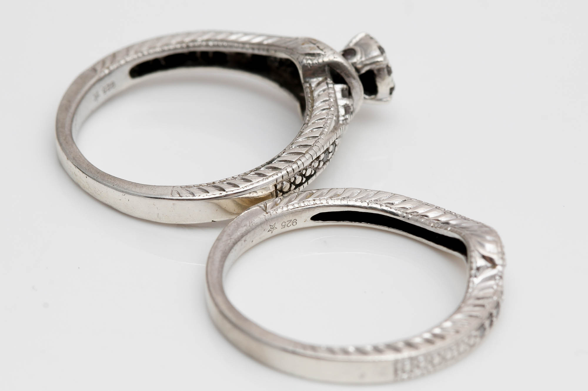 Sterling Silver Diamond Rings