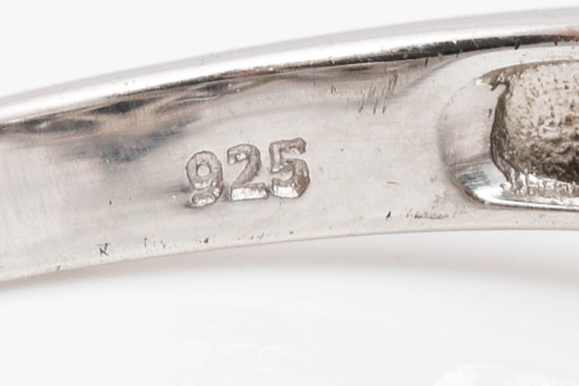 Sterling Silver Black and White Diamond Ring