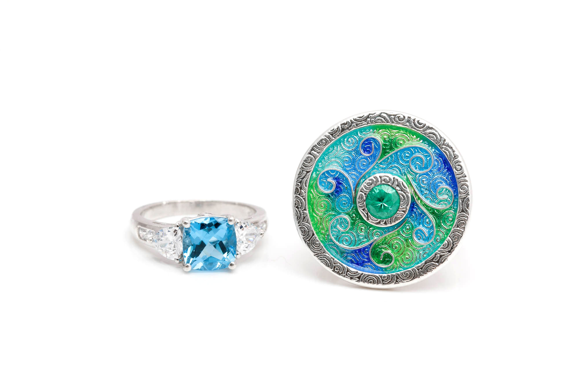 Sterling Silver Stone Rings